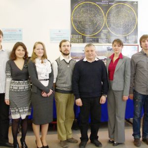 2011 г., летчик-космонавт Юрчихин Федор Николаевич с сотрудниками МОКБ